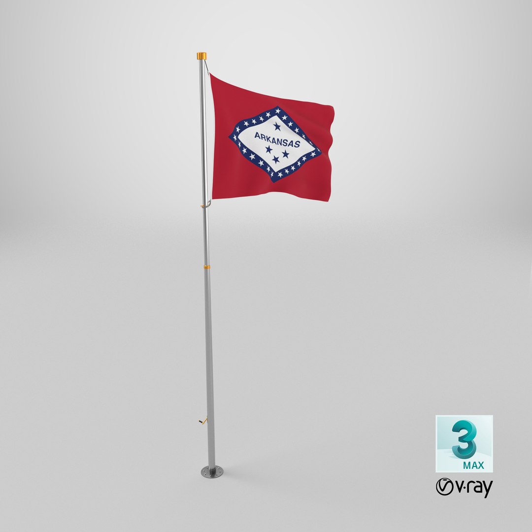 Pole Flag Arkansas 3D model https://p.turbosquid.com/ts-thumb/AC/32o1Sp/yI/stemcell_max_vray_render/png/1726496559/1920x1080/fit_q87/b2f341566d74dd592e70a8dbb25cb6889101507f/stemcell_max_vray_render.jpg