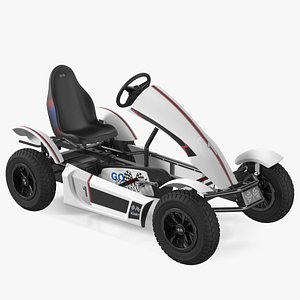 Kids Pedal Go Kart with Frame Race White