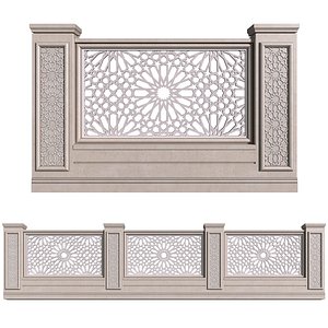Fence in oriental East style