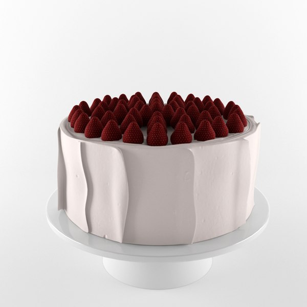 3d cake strawberry