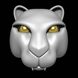 3D puma head