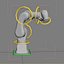3D model pharmaceutical robot arm gripper
