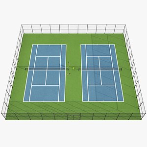 3D model Tennis Court 06