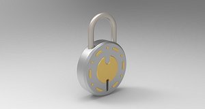 3D lock mockup