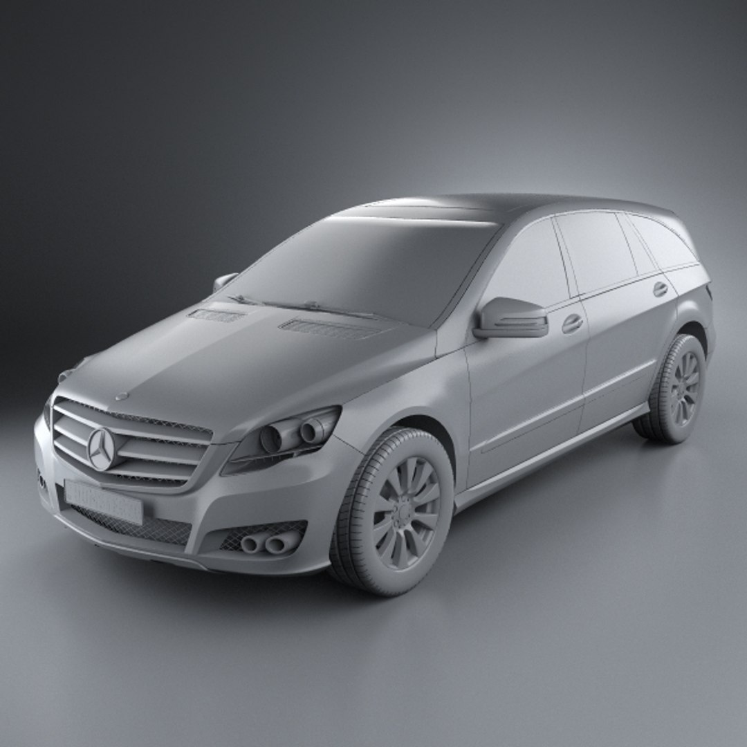 3d model mercedes-benz r class 2011