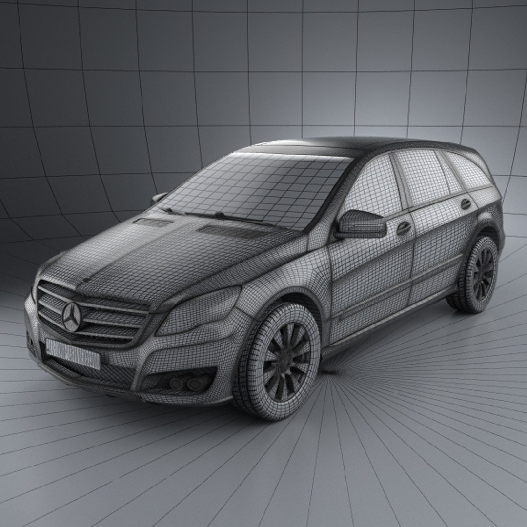 3d model mercedes-benz r class 2011