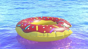 3D Swim ring donut 09