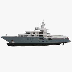 3D Planet Nine Superyacht model