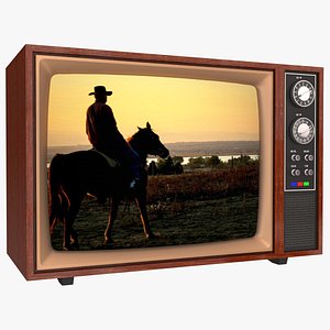 Retro Color CRT TV