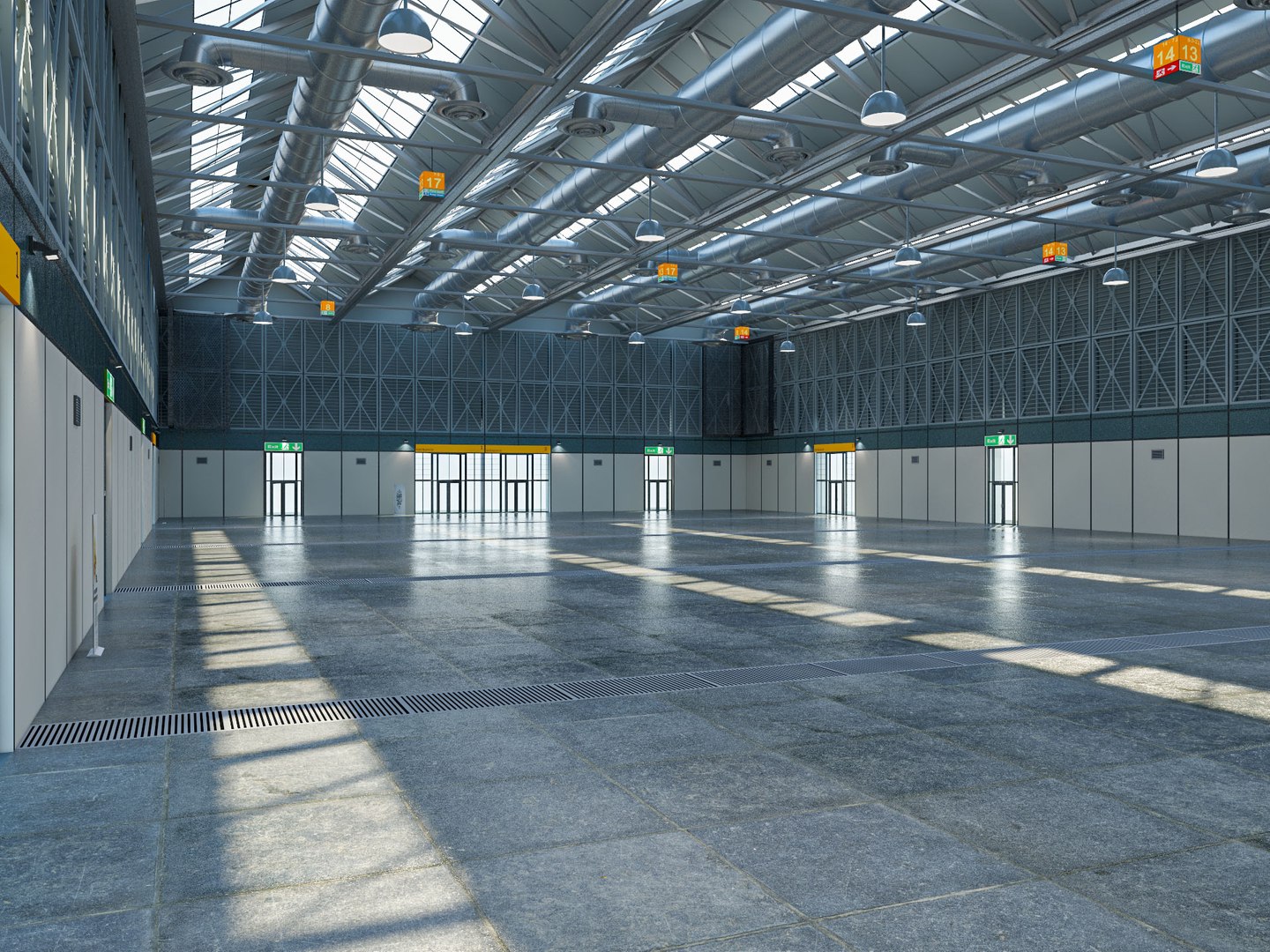 Modeled exhibition hall 10 3D model - TurboSquid 1565188