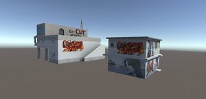 3D ghetto house model