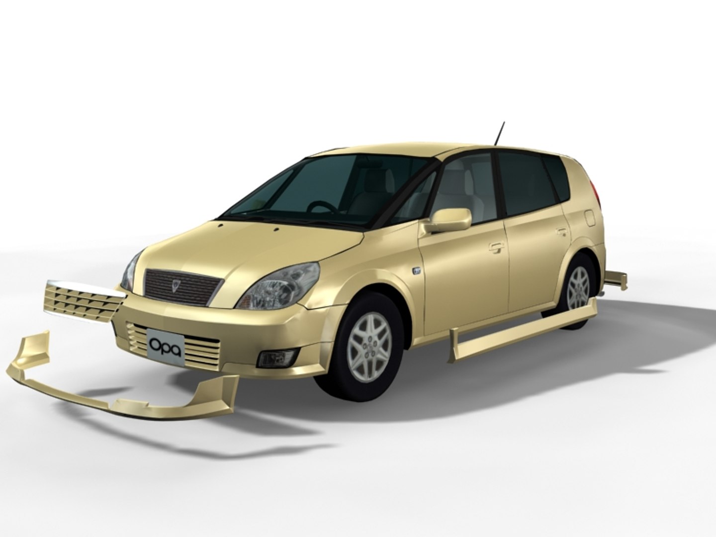 Toyota Opa 3d Model