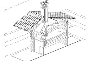 3D italian brick oven