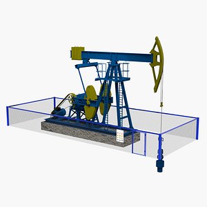 3D Oil Pump Jack model
