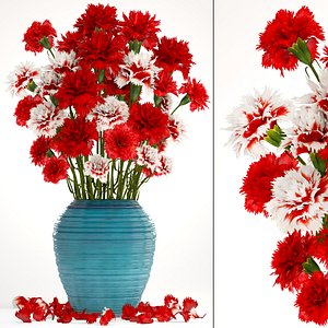 Bouquet of flowers red Carnation