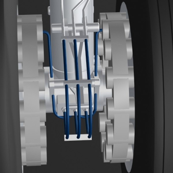 airbus a320 landing gear 3d model