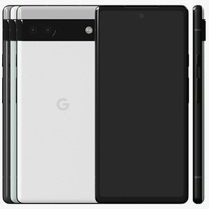 3D Google Pixel 6a All Colors Smartphone model