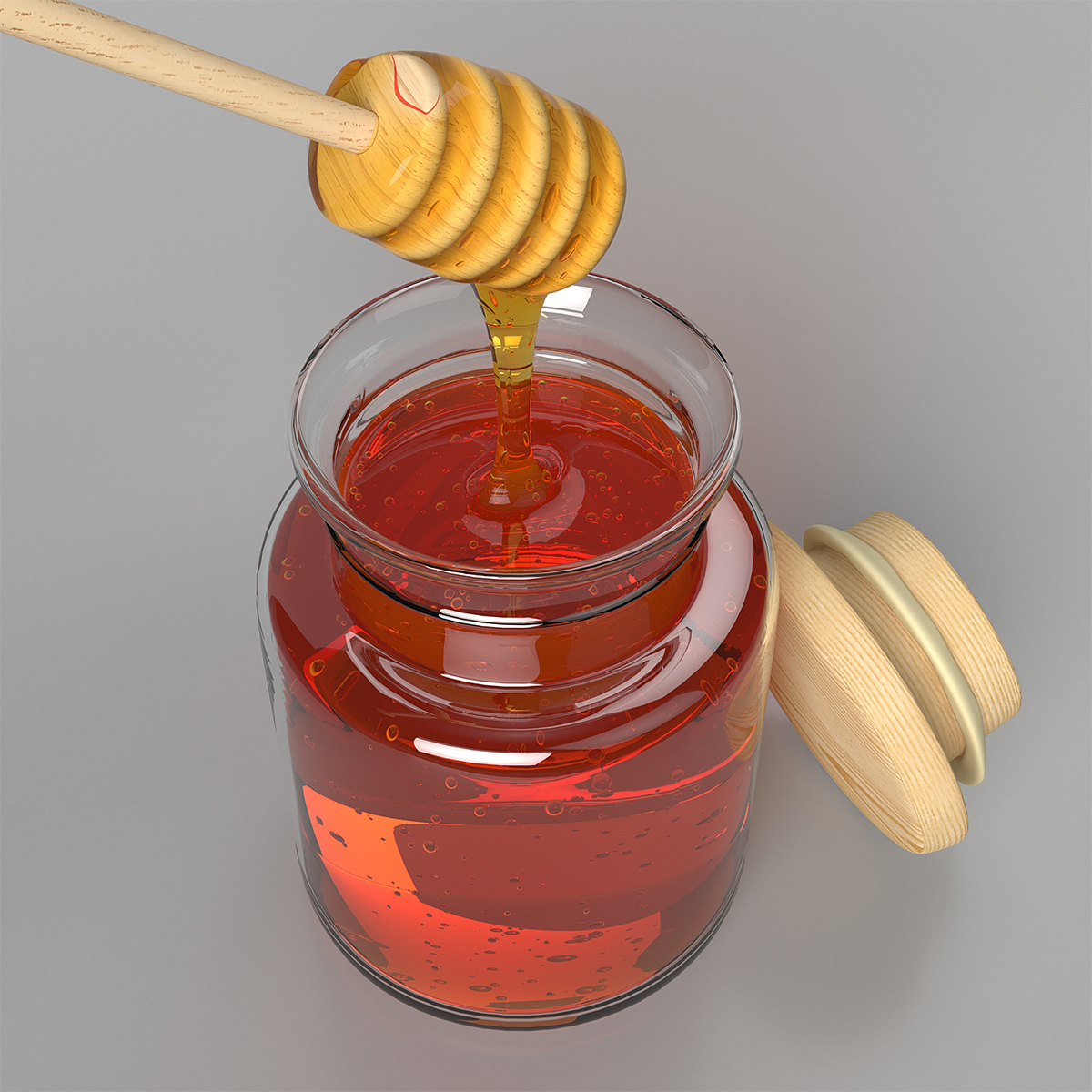 Honey bottle drizzler witrh 3D - TurboSquid 1611298