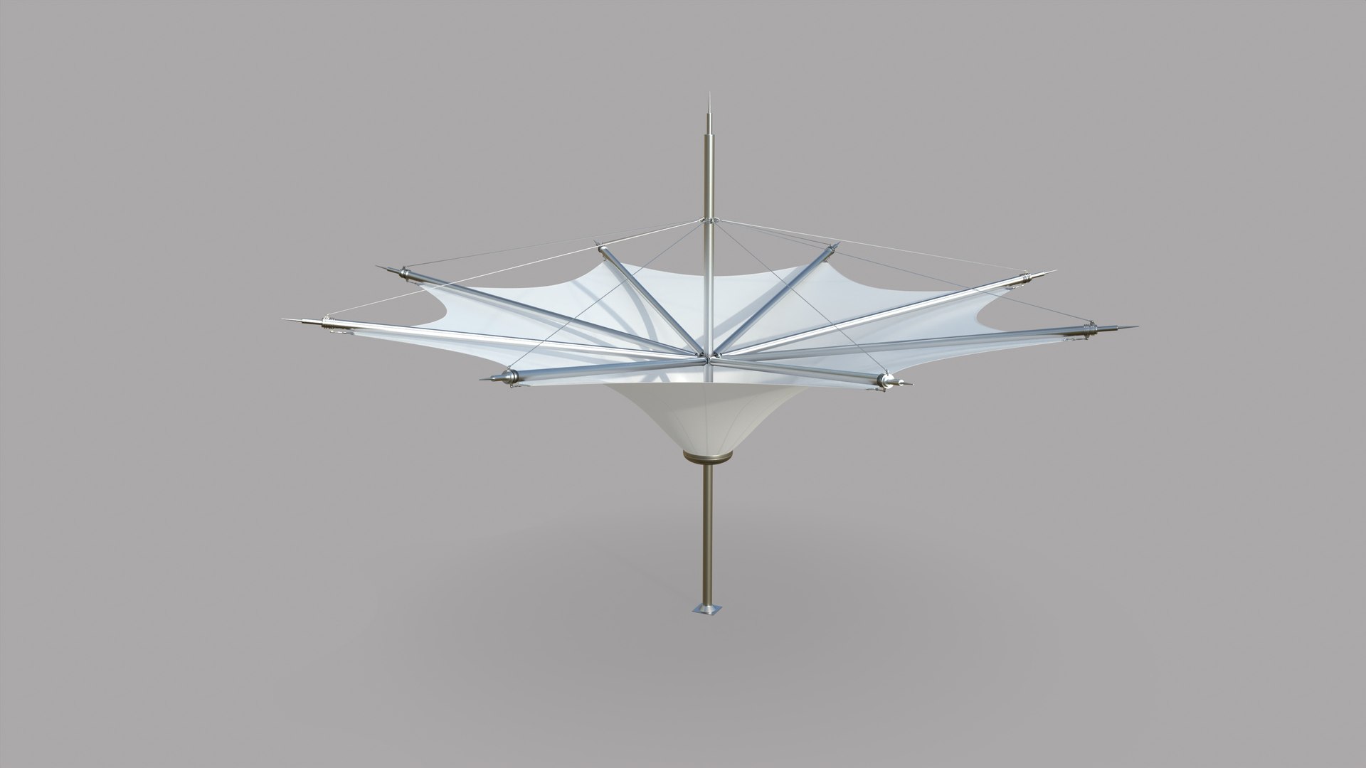 Inverted Umbrella Tensile Structure 3D Model - TurboSquid 2257187
