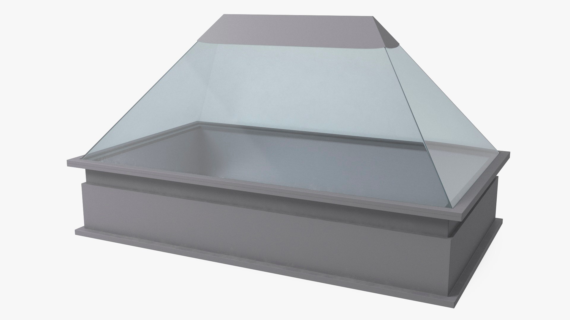 Pyramid Rooftop Skylight Window 3D model preview