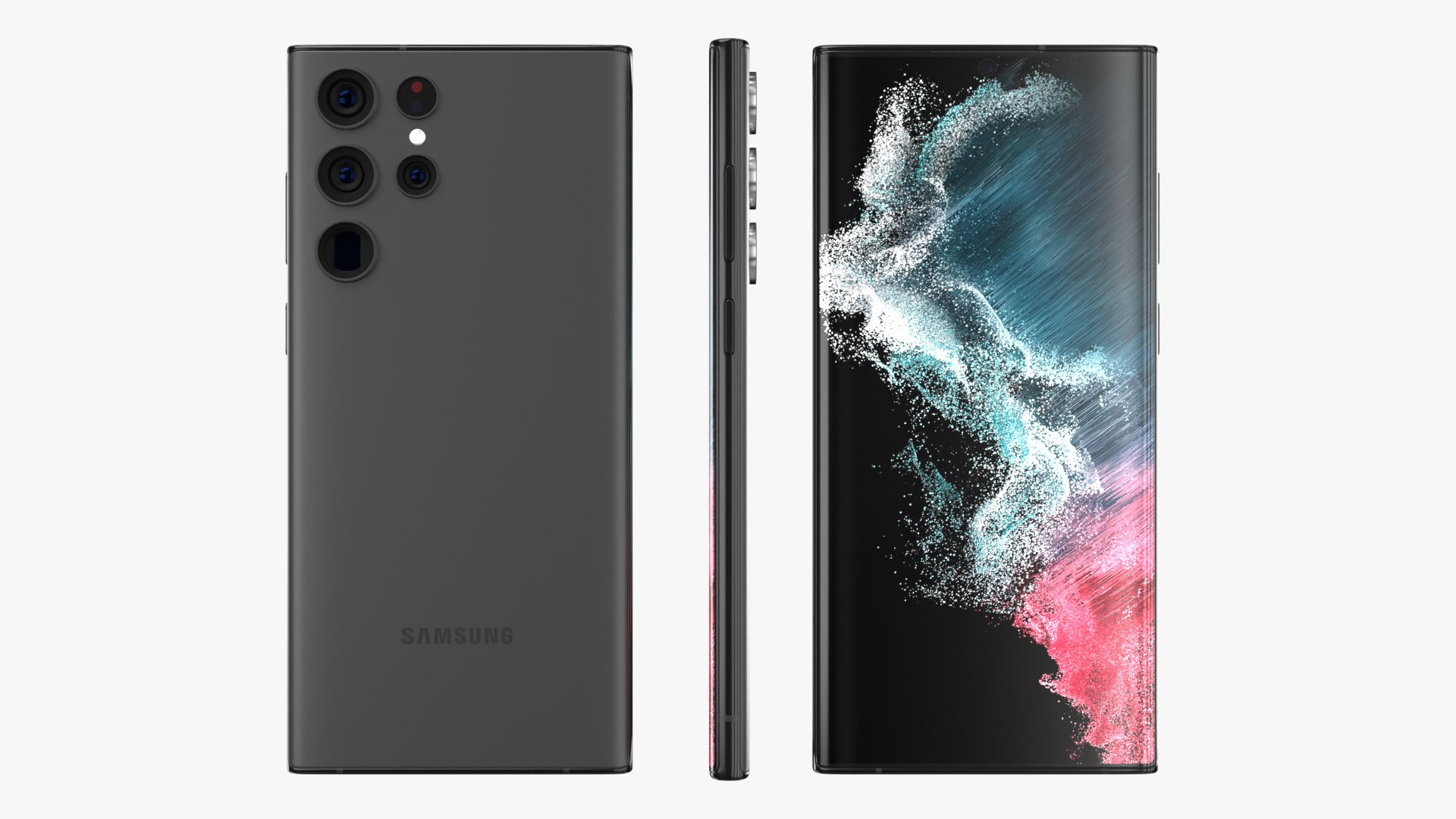 Samsung Galaxy S22 Ultra Phantom Black 3D Model - TurboSquid 1861776