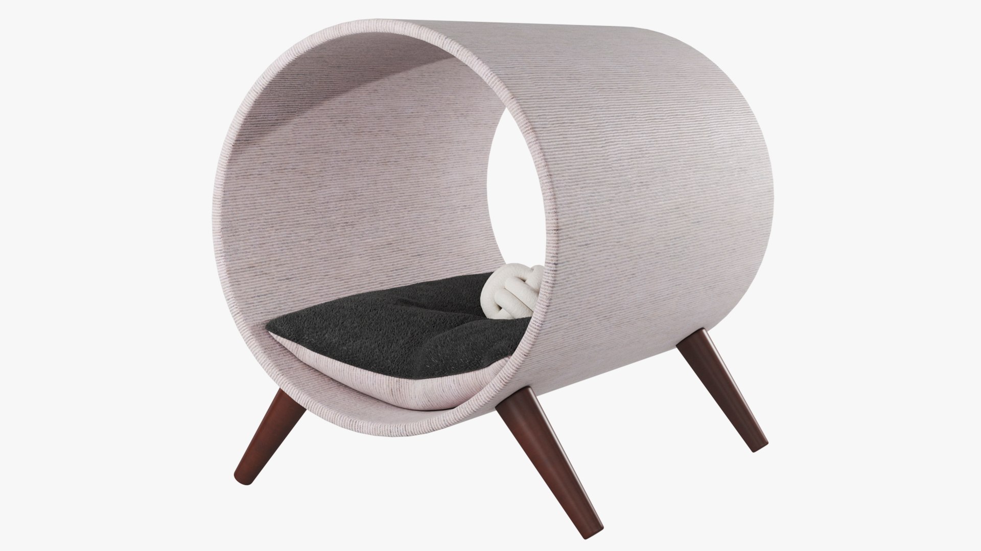 3D Cat tunnel bed and bowls model https://p.turbosquid.com/ts-thumb/AC/pGRWsY/lj/cat_tunnel_bed_render1/jpg/1620646990/1920x1080/fit_q87/04dcff3e0648315d8fdc2587d766ba4eca713dc5/cat_tunnel_bed_render1.jpg