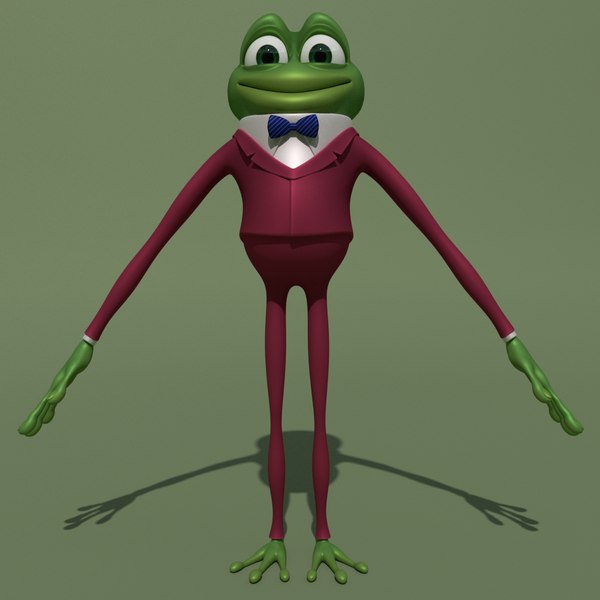 3D model cartoon frog toon - TurboSquid 1343767