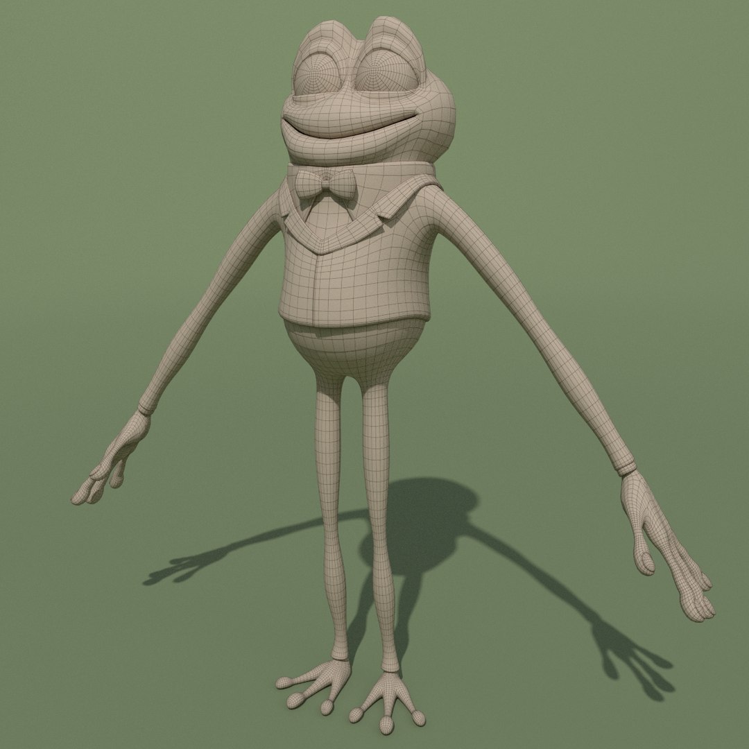 3D Model Cartoon Frog Toon - TurboSquid 1343767
