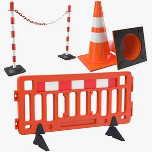 Three Road Barriers Collection