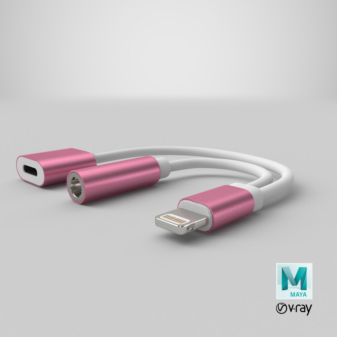 lightning jack aux adapter 3D https://p.turbosquid.com/ts-thumb/AD/1Vtkmj/552LigKj/stemcell_maya_vray_render/png/1581520257/1920x1080/fit_q87/4ed82718ebdf946de0d1c7684e4c98c861c26dbb/stemcell_maya_vray_render.jpg