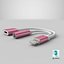 Divisor Adaptador Auxiliar de Audio Lightning Jack Rosa-Blanco