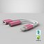Divisor Adaptador Auxiliar de Audio Lightning Jack Rosa-Blanco