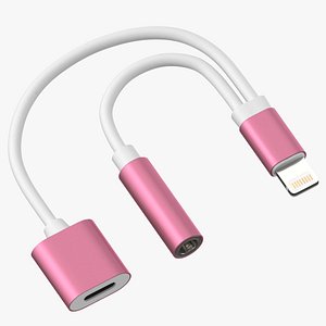 lightning jack aux adapter 3D