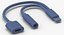 Divisor Adaptador Auxiliar de Audio Lightning Jack Rosa-Blanco