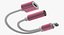 Divisor Adaptador Auxiliar de Audio Lightning Jack Rosa-Blanco