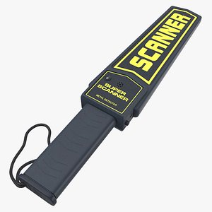 metal detector handheld - 3D model