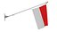 Wall Flag Indonesia T2 3D model