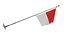 Wall Flag Indonesia T2 3D model