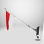 Wall Flag Indonesia T2 3D model