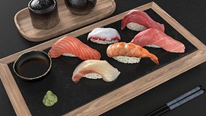 3D Sushi Nigiri Set 005