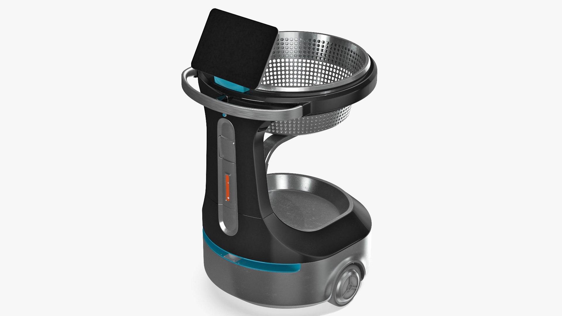 Autonomous Smart Shopping Cart 3D model preview