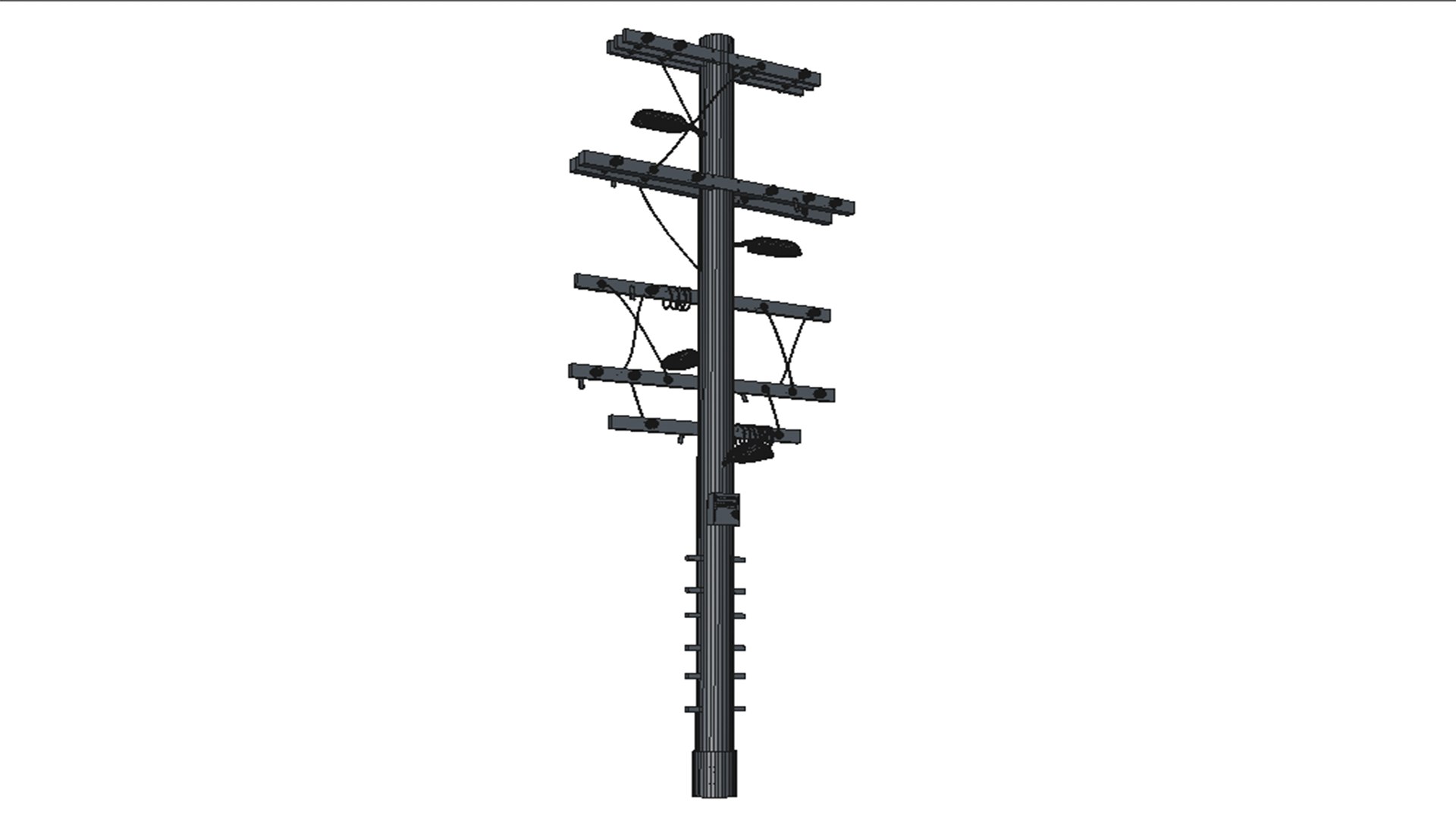 Utility Pole 3d Model - Turbosquid 2067344