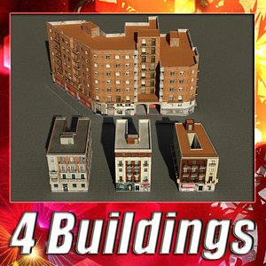 3d building 53-56 collections model