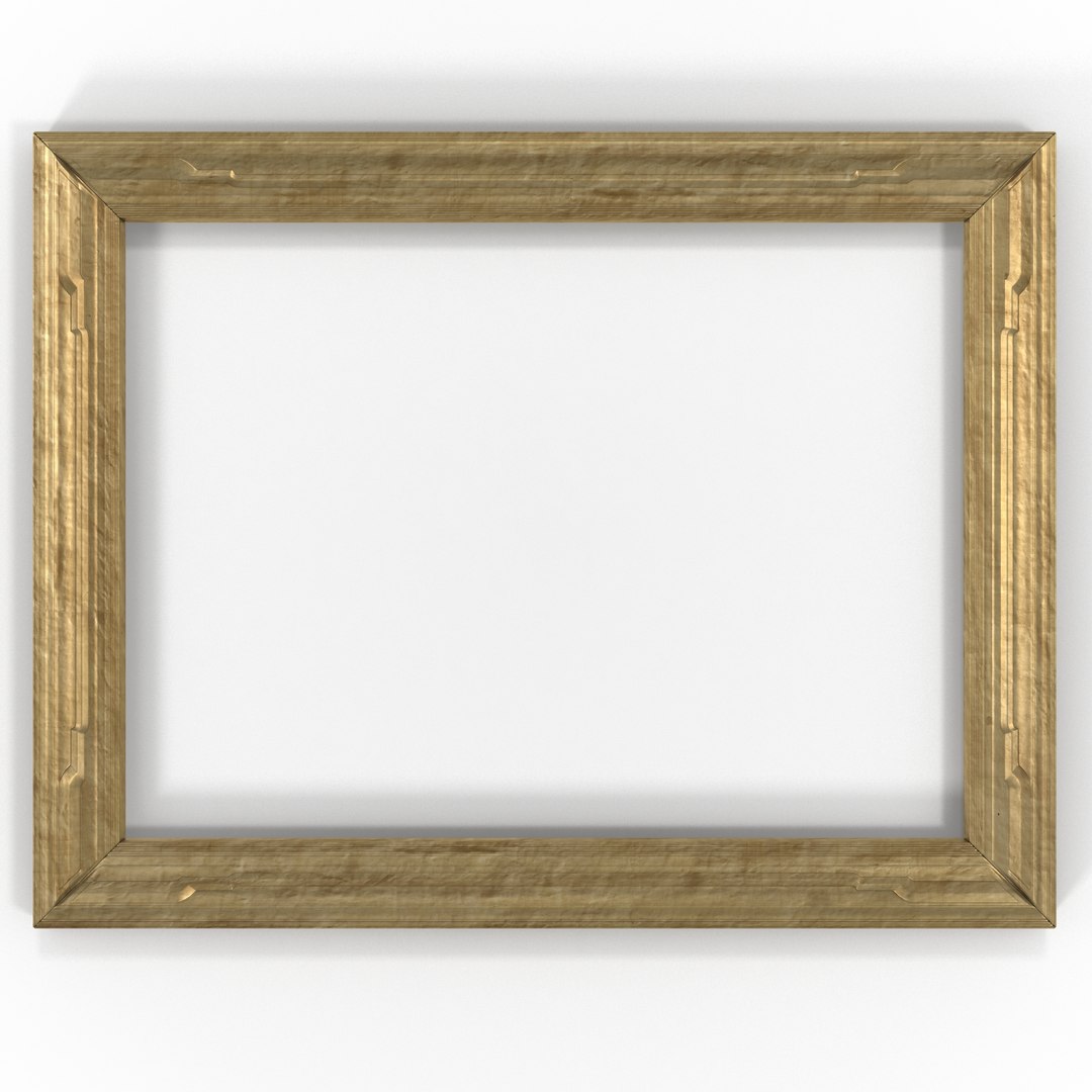 Gilt Painting Picture Frame 2 3D model preview