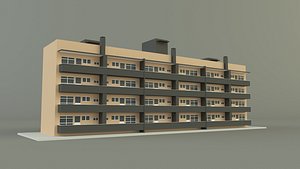 3D model Japanese publichousing model