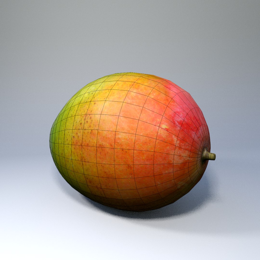 3d model photorealistic mango
