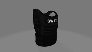 optimized kevlar swat vest 3D model