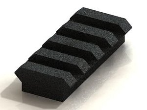 MIL-STD Picatinny rail pattern.SLDPRT