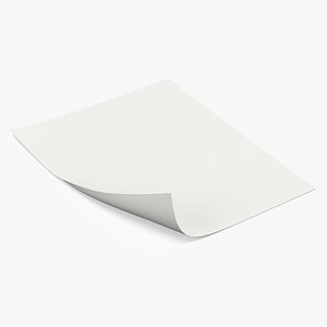 Empty White Paper Sheet