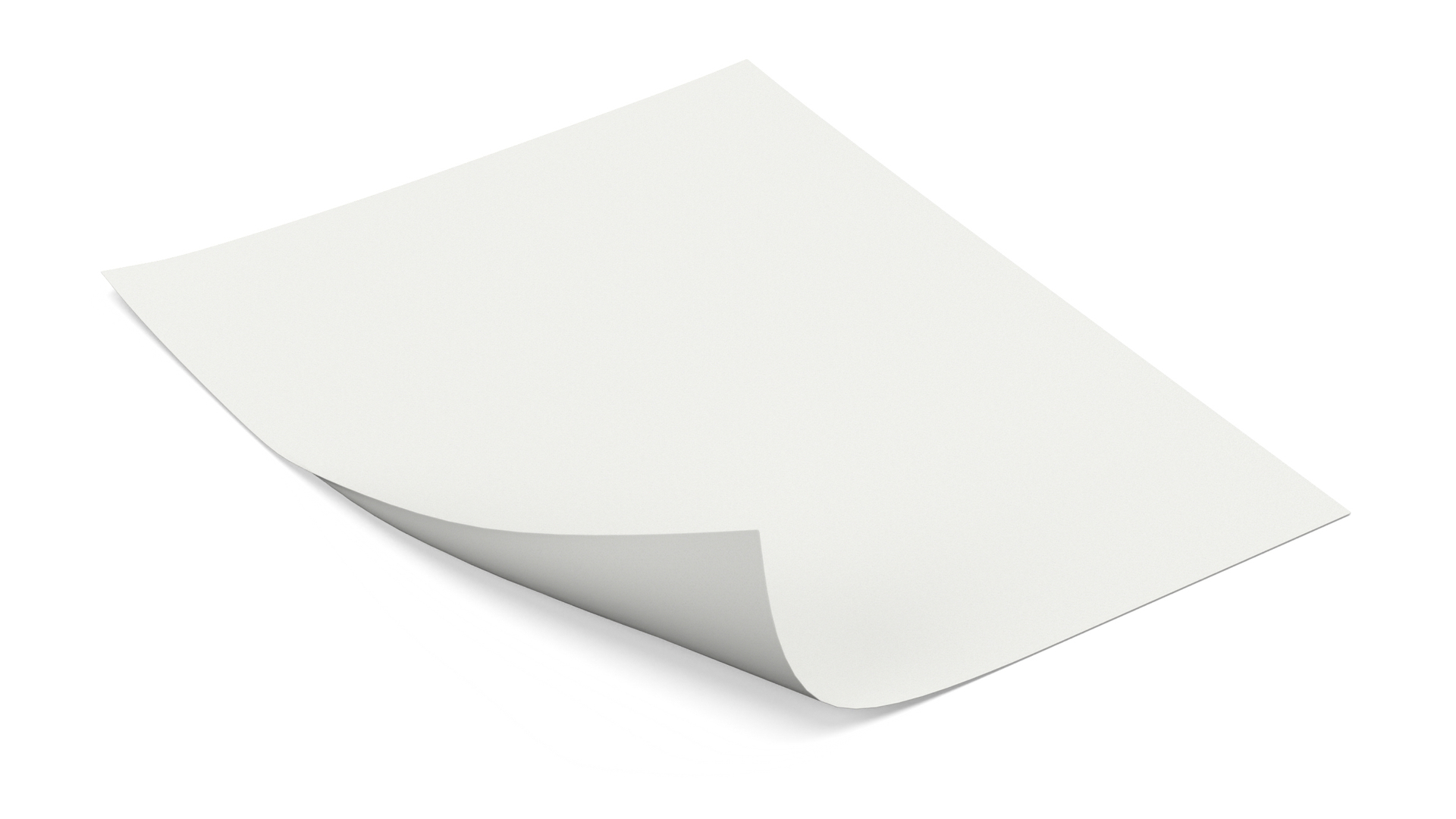 Empty White Paper Sheet 3D - TurboSquid 1993727